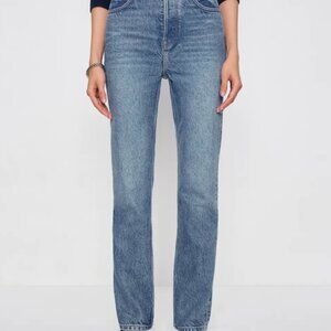 Reformation Cynthia High Rise Straight Jeans
